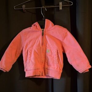Carhartt Pink Hooded Kids Jacket